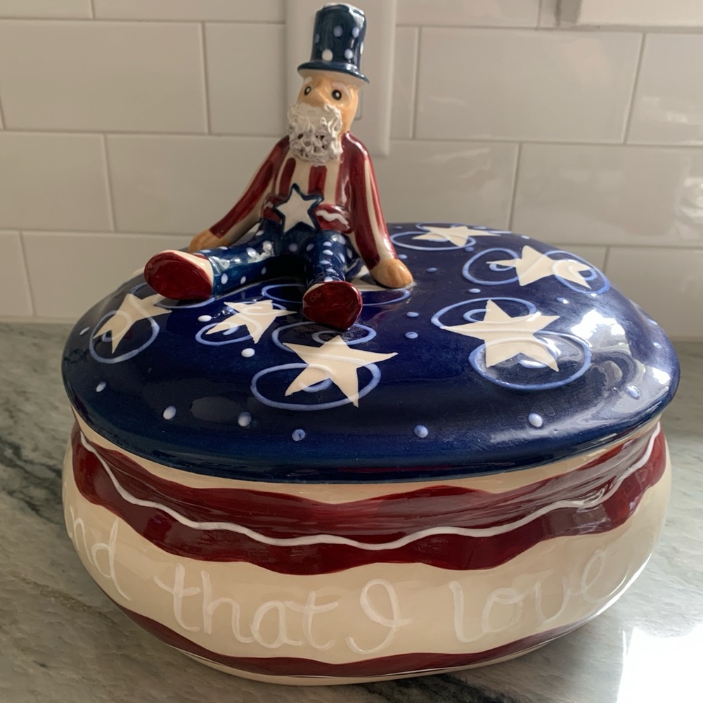 Patriotic Uncle Sam tureen